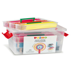 Matite colorate - diametro mina 2,9 mm - 12 colori assortiti - Primo - schoolbox 216 pezzi