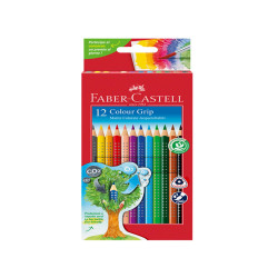 Matite colorate Color Grip - acquerellabili - Faber-Castell - scatola 12 pezzi