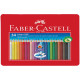 Matite colorate Colour Grip - acquerellabili - Faber-Castell - astuccio in metallo 24 pezzi