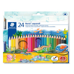 Matite colorate Noris aquarell - colori assortiti - Staedtler - astuccio 24 pezzi