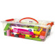 Mattoncini e accessori Midi da costruzione - in ABS - colori assortiti - CWR - bauletto da 188 pezzi