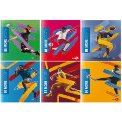 Maxiquaderno Be More Sport - A4 - rigo di 3a - 36+2 fogli - 100gr - BM