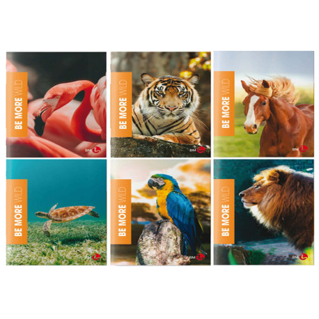 Maxiquaderno Be More Wild - A4 - rigo di 1a - 36+2 fogli - 100gr - BM