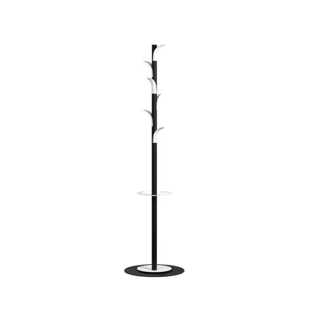 Appendiabiti a 6 posti Palm Springs - 175 x  35 x 35 cm - PPL - nero/bianco - Paperflow