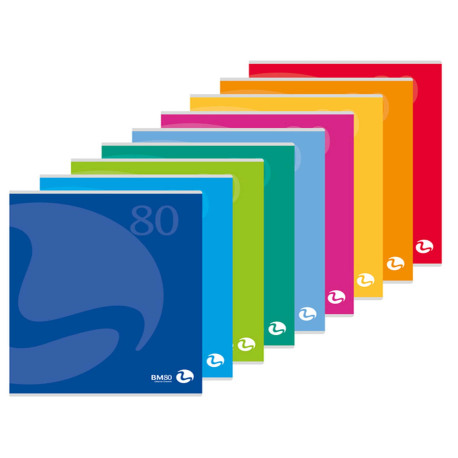 Maxiquaderno Color 80 - A4 -  5mm c/margine - 80 fogli - 80gr  BM