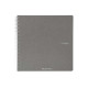 Maxiquaderno Ecoqua original - A4 - 90 gr - 1 rigo - 70 fogli - antracite - spiralato - Fabriano