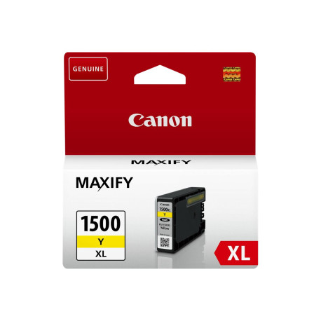 Canon PGI-1500XL Y - 12 ml - Alta resa - giallo - originale - blister con sicurezza - serbatoio inchiostro - per MAXIFY MB2050,