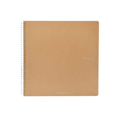 Maxiquaderno Ecoqua original - A4 - 90 gr - 1 rigo - 70 fogli - bruno - spiralato - Fabriano
