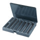 Vaschetta portamonete Aroka con coperchio - 23 x 19 x 7 cm - grigio - Metalplus