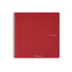 Maxiquaderno Ecoqua original - A4 - 90gr - 5mm - 70 fogli - rosso scuro - spiralato - Fabriano