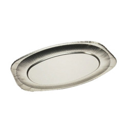 Vassoio in alluminio - 35 x 24,3 x 2,1 cm - Cuki professional - conf. 10 pezzi
