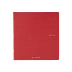 Maxiquaderno Ecoqua original PM - A4  - 1 rigo - 40 fogli - rosso scuro - 90gr - Fabriano