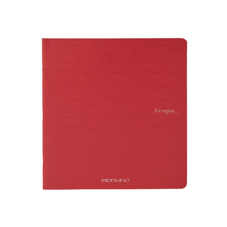 Maxiquaderno Ecoqua Original PM - A4 - 5 mm - 40 fogli - 90gr - rosso scuro - Fabriano
