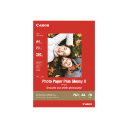 Canon Photo Paper Plus Glossy II PP-201 - Extra-lucida - 270 micron - 100 x 150 mm - 260 g/m² - 5 fogli carta fotografica - per