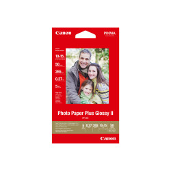 Canon Photo Paper Plus Glossy II PP-201 - Lucido - 100 x 150 mm - 260 g/m² - 50 fogli carta fotografica - per PIXMA iP2600, iP2