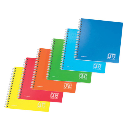 Maxiquaderno One Color PP - A4 - 4mm - 80+1 fogli - 80 gr - s/fori - spiralato - Blasetti
