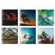 Maxiquaderno Sport fantasia - A4 - 5mm c/margine - 40+2 fogli - 80gr - BM