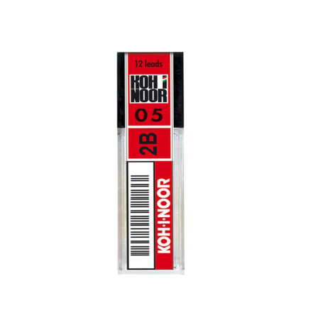 Micromine -  mina 0,5mm - gradazione 2B - Koh.I.Noor - astuccio 12 mine