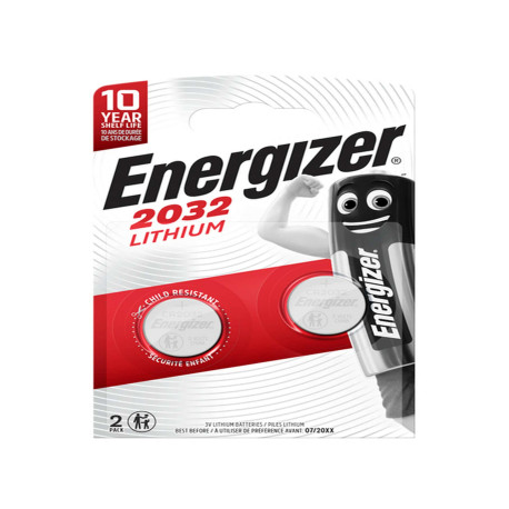 Micropila CR2032 - 3V - a pastiglia - litio - Energizer - blister 2 pezzi