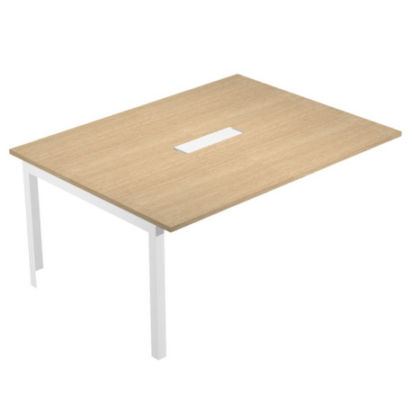 Allungo tavolo riunione Woody - 160 x 120 x 72,5 cm - piano rovere