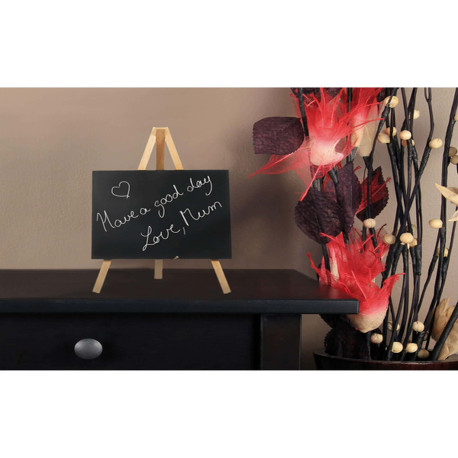 Mini Lavagna con cavalletto - 24,4 x 15 cm - faggio - Securit