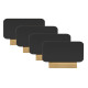 Mini lavagne segnaposto - 7,5 x 9 cm - Securit - set  4 pezzi