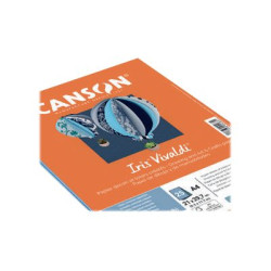 CANSON - Carta da disegno - A4 - 25 fogli - bianco, blu cielo, grigio chiaro, nero, grigio scuro