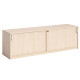 Mobile Agorà - basso - con ante scorrevoli - 185 x 46 x 73 cm - rovere