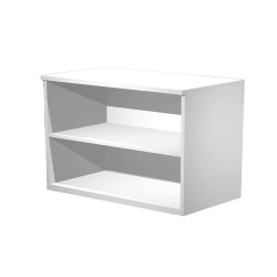 Mobile contenitore Agorà - basso a giorno - 80 x 45 x 73 cm - bianco