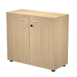 Armadio modulare - basso a 2 ante battenti - 90 x 44 x 85 cm - rovere