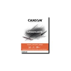 CANSON Graduate Sketching - Blocco - A5 - 40 fogli - bianco