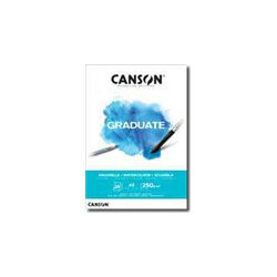 CANSON Graduate Watercolour - Blocco - A5 - 20 fogli - bianco