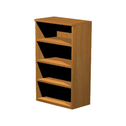 Mobile Easy - alto a giorno - 80 x 35 x 180 cm - noce chiaro