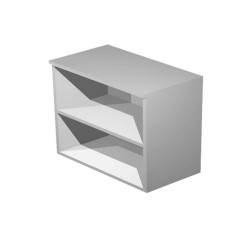 Mobile Easy - basso a giorno - 80 x 35 x 72 cm - grigio