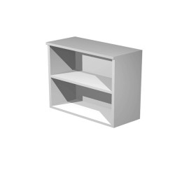 Mobile Easy - basso a giorno - 80 x 44 x 72 cm - grigio alluminio