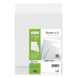 Buste a sacco Soft - PPL - 7,5 x 11 cm - liscio - trasparente - Sei Rota - conf. 10 pezzi