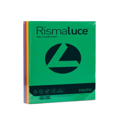 Carta Rismaluce - A4 - 140 gr - mix 6 colori - Favini - conf. 200 fogli