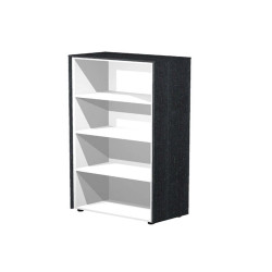 Mobile Prestige - medio alto a giorno - 82,8 x 43 x 158,2 cm - nero venato