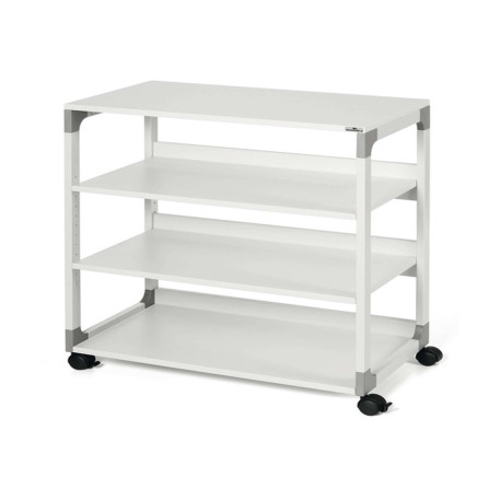 Mobile/carrello Multifunzione System 88 - con ruote - 4 ripiani - 75 x 43,2 x 87,9 cm - grigio - Durable