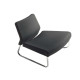 Modulo curva esterna - divanetto Slastic SLL - senza braccioli - nero - Unisit