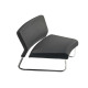 Modulo curva interna - divanetto Slastic SLS - senza braccioli - nero - Unisit