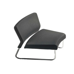Modulo curva interna - divanetto Slastic SLS - senza braccioli - nero - Unisit