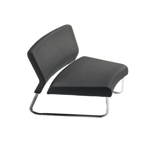 Modulo curva interna - divanetto Slastic SLS - senza braccioli - nero - Unisit