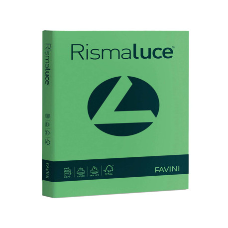 Carta Rismaluce - A4 - 140 gr - verde 60 - Favini - conf. 200 fogli