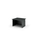 Modulo reception Prestige disabili - senza sopralzo - 80 x 97,5 x 72 cm - nero venato/bianco