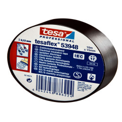 Nastro adesivo isolante - 15 mm x 10 m - PVC - nero - Tesa