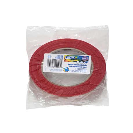 Nastro adesivo telato TPA 200 - 19 mm x 25 m - tela plastificata - rosso - Eurocel