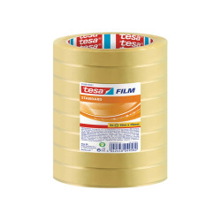 Nastro adesivo Tesafilm - 19 mm x 66 m - PP - trasparente - Tesa - torre 8 pezzi