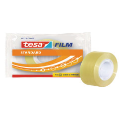 Nastro adesivo Tesafilm - confezionato singolarmente - 19 mm x 33 m - PP - trasparente - Tesa