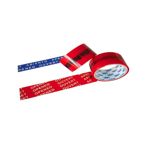 Nastro antieffrazione "aperto" - larghezza 5 cm - lunghezza 50 m - rosso - Viva